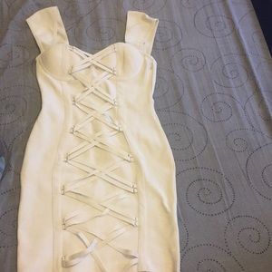 Off white colored dress